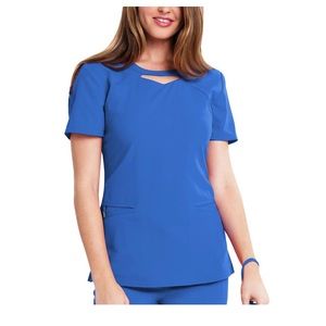 Careisma Medical Uniform Scrub Top royal SM CA602